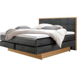 HASENA Boxspringbett Ottawa, Boxspringbett, wählbare Polsterbezüge, zwei Bettkästen aus Eiche