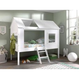 Vipack Hochbett Charlotte wahlweise mit Textil-Set