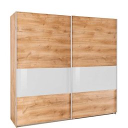 Wimex Schwebetürenschrank Bramfeld mit Glaselementen und zusätzlichen Einlegeböden