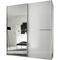 STAUD Schwebetürenschrank Sinfonie Plus Glas und Spiegel-Frontkombination mit vier Ausstattungsvarianten