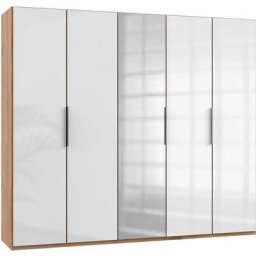 Fresh To Go Kleiderschrank Level mit Glas- und Spiegeltüren
