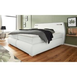 INOSIGN Boxspringbett Black & White, incl. LED Beleuchtung, 3 Härtegrade