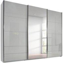 rauch Schwebetürenschrank Orlando Front mit Glas und Spiegel