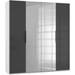Fresh To Go Kleiderschrank Level mit Glas- und Spiegeltüren