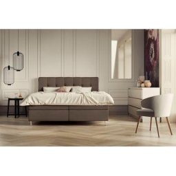 Schlaraffia Boxspringbett Aida, inklusive GELTEX®-Topper, Metallfuß in chrome, mit niedrigem Kopfteil