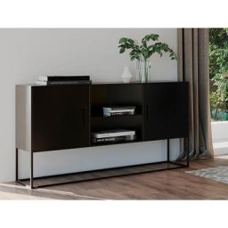 Homexperts Kommode Rich, designorientiertes Metallmöbel als Kommode oder TV Board nutzbar