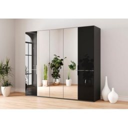 GALLERY M branded by Musterring Drehtürenschrank Imola W inkl. Einlegeböden und Kleiderstangen, mit Glas- und Spiegeltüren