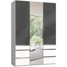 Fresh To Go Kleiderschrank Level mit Glas-und Spiegeltüren