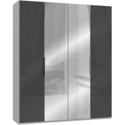 Fresh To Go Kleiderschrank Level mit Glas- und Spiegeltüren