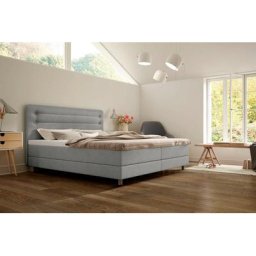 Schlaraffia Boxspringbett Fidelio, inkl GELTEX®-Topper, Holzfuß in Eiche