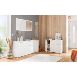 borchardt Möbel Kommode Tim, Breite 100 cm, glänzende Metallgriffe