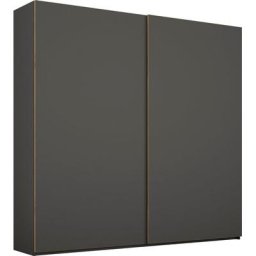 rauch Schwebetürenschrank Yubari grifflose Front mit Eiche Artisan Kanten, inklusive Außentürendämpfer