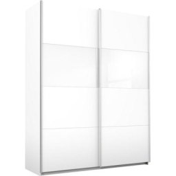 rauch Schwebetürenschrank Quadra mit Glaselementen