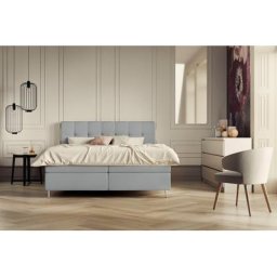 Schlaraffia Boxspringbett Aida, inklusive GELTEX®-Topper, Metallfuß in chrome, mit niedrigem Kopfteil