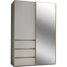 rauch Schwebetürenschrank Yubari grifflose Front, Schubkästen mit Selbsteinzug und Dämpfung