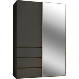 rauch Schwebetürenschrank Yubari grifflose Front, Schubkästen mit Selbsteinzug und Dämpfung