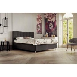 Schlaraffia Boxspringbett Aida, inklusive GELTEX®-Topper, Metallfuß in chrome, mit niedrigem Kopfteil