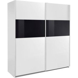 Wimex Schwebetürenschrank Bramfeld mit Glaselementen und zusätzlichen Einlegeböden