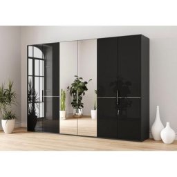GALLERY M branded by Musterring Drehtürenschrank Imola W inkl. Einlegeböden und Kleiderstangen, mit Glas- und Spiegeltüren