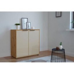 WIEMANN Hochkommode Monaco, mit Glasfront, vormontiert