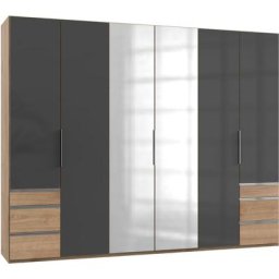 Fresh To Go Kleiderschrank Level mit Glas-und Spiegeltüren