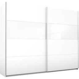rauch Schwebetürenschrank Quadra mit Glaselementen