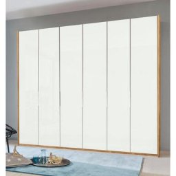 Fresh To Go Kleiderschrank Level Türen vollflächig mit farbigem Glas