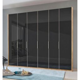 Fresh To Go Kleiderschrank Level Türen vollflächig mit farbigem Glas
