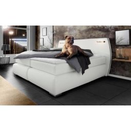 INOSIGN Boxspringbett Black & White, incl. LED Beleuchtung, 3 Härtegrade