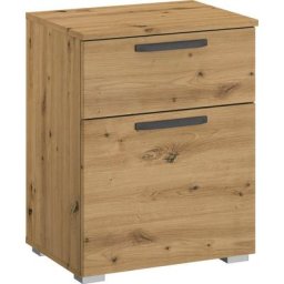 rauch Nachtkommode Oteli, Inkl. Schubkasten-Inneneinteilung aus Holz, einfache Montage
