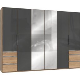 Fresh To Go Kleiderschrank Level mit Glas-und Spiegeltüren