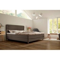 Schlaraffia Boxspringbett Fidelio, inkl GELTEX®-Topper, Holzfuß in Eiche