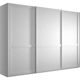 WIEMANN Schwebetürenschrank Göteborg Querriegel und Griffleisten im Korpusfarbton
