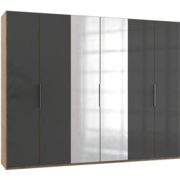 Fresh To Go Kleiderschrank Level mit Glas- und Spiegeltüren