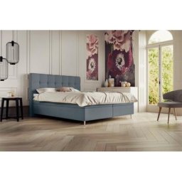 Schlaraffia Boxspringbett Aida, inklusive GELTEX®-Topper, Metallfuß in chrome, mit niedrigem Kopfteil