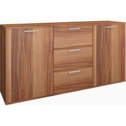borchardt Möbel Kommode Tim, Breite 139 cm, glänzende Metallgriffe