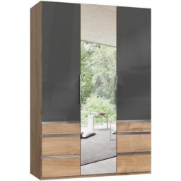 Fresh To Go Kleiderschrank Level mit Glas-und Spiegeltüren