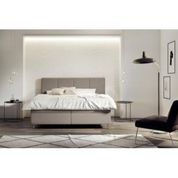 Schlaraffia Boxspringbett Saga, GELTEX®-Topper, Metallfuß in Chrom, niedrige Kopfteilhöhe von 113 cm