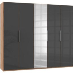 Fresh To Go Kleiderschrank Level mit Glas- und Spiegeltüren
