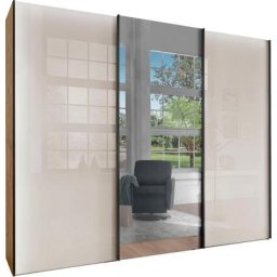 WIEMANN Schwebetürenschrank Monaco hochwertige Glas- und Spiegelfront