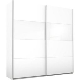 rauch Schwebetürenschrank Quadra mit Glaselementen
