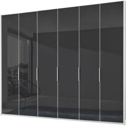 Fresh To Go Kleiderschrank Level Türen vollflächig mit farbigem Glas