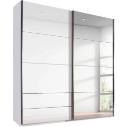 rauch Schwebetürenschrank Orlando Front mit Glas und Spiegel