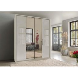WIEMANN Kleiderschrank Kansas mit Spiegel und Glas