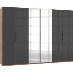 Fresh To Go Kleiderschrank Level mit Glas- und Spiegeltüren