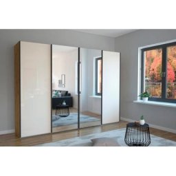 WIEMANN Schwebetürenschrank Monaco hochwertige Glas- und Spiegelfront