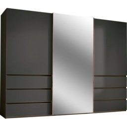 rauch Schwebetürenschrank Yubari grifflose Front, Schubkästen mit Selbsteinzug und Dämpfung