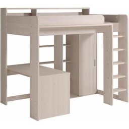 Parisot Hochbett Higher inkl. Schrank, Schreibtisch und Regal
