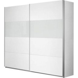 rauch Schwebetürenschrank Quadra mit Glaselementen