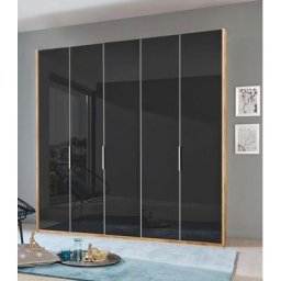 Fresh To Go Kleiderschrank Level Türen vollflächig mit farbigem Glas